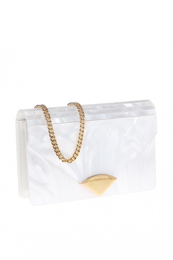 Michael kors barbara clutch on sale gold